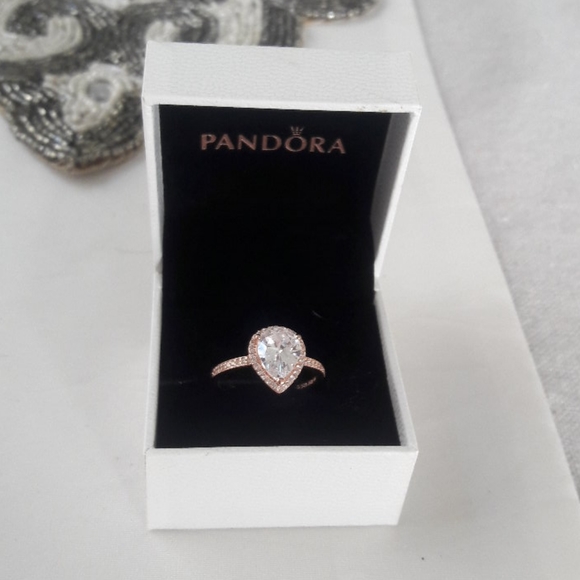 Pandora size 9 pear shaped ring